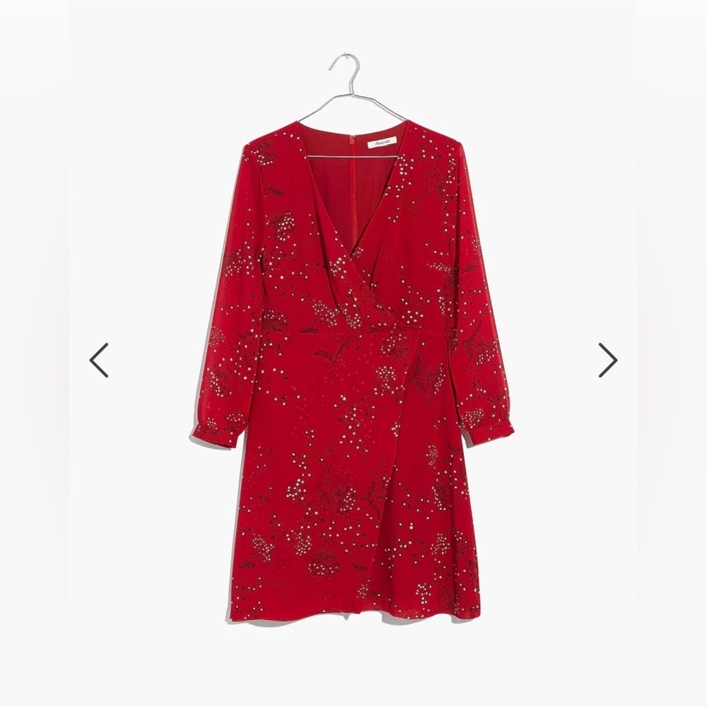 Madewell Hazelwood Wrap-Front Mini Dress in Windswept Floral - Picture 4 of 12
